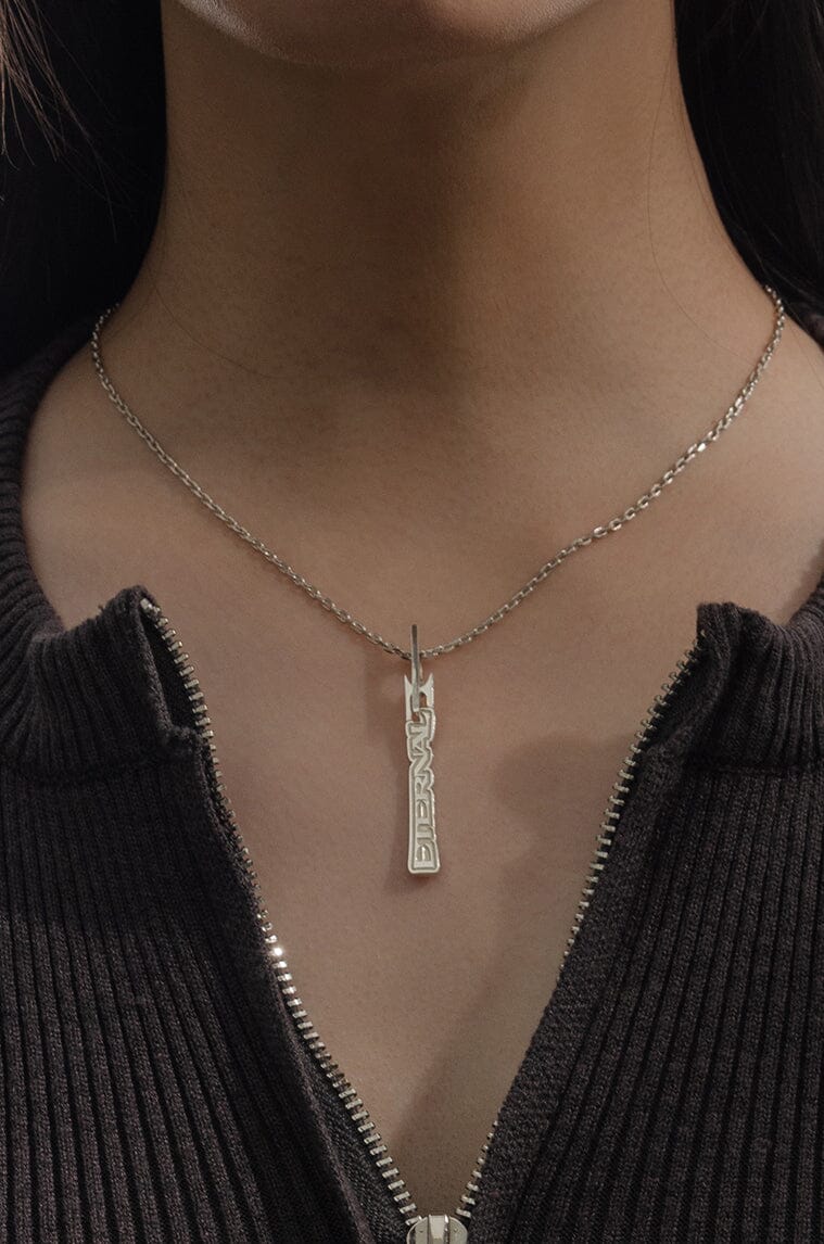 [Personalised] Odyssey Plaque Vertical Necklace