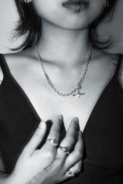 Stardust Charm + Link Necklace Bundle Set