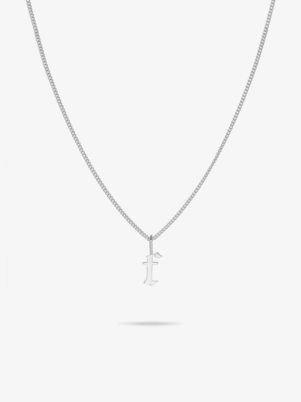 Gothic Initial Necklace