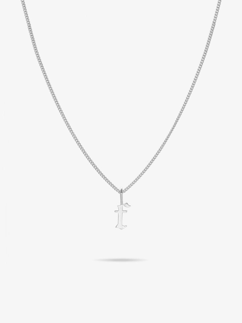 Gothic Initial Necklace
